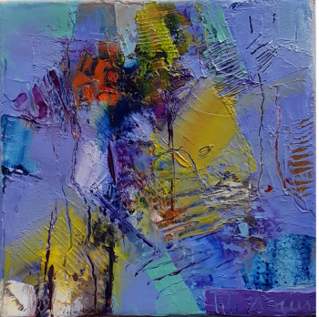 Œuvre contemporaine nommée « Abstraction d'automne 2 », Réalisée par LILI SORUS