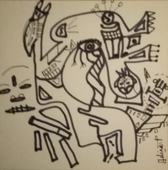 Œuvre contemporaine nommée « Ailleurs », Réalisée par JULIAN.P