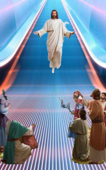 Œuvre contemporaine nommée « Jesus at Mall », Réalisée par CLAUDE « MONNET »