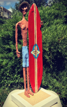 Œuvre contemporaine nommée « YO SURFEUR », Réalisée par CHRISTOPHE CARPENTIER