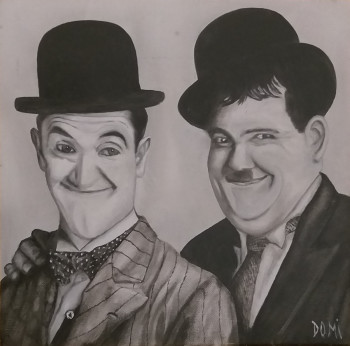 Œuvre contemporaine nommée « Laurel et Hardy », Réalisée par DOMI