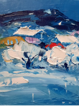 Œuvre contemporaine nommée « Hiver aux alpilles », Réalisée par ANDRE RAYMOND