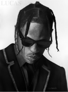 Œuvre contemporaine nommée « Travis Scott », Réalisée par SML.LUCAS