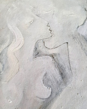 Œuvre contemporaine nommée « Les amants (vendue) », Réalisée par KELLESTOM