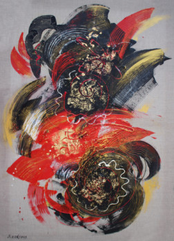 Œuvre contemporaine nommée « Abstrait rafiné », Réalisée par LIUBOV JURAVLIOVA