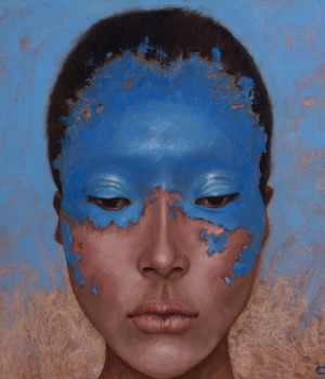 Œuvre contemporaine nommée « Blue », Réalisée par OLGA SOKOLOVA