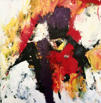 Œuvre contemporaine nommée « Le voile sacré de Tanit. Salammbo », Réalisée par YAUME