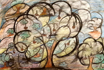 Œuvre contemporaine nommée « L'arbre de la vie. », Réalisée par POLINA