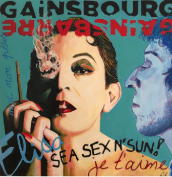 Œuvre contemporaine nommée « Gainsbourg versus Gainsbarre », Réalisée par M.PAK