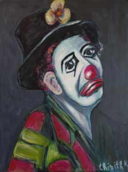 Œuvre contemporaine nommée « Le Clown triste », Réalisée par THIRITHK