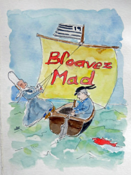 Œuvre contemporaine nommée « Bloavez Mad (bigoudène au rappel) », Réalisée par MICHEL HAMELIN