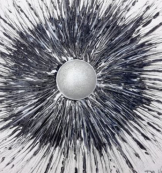 Œuvre contemporaine nommée « Le trou blanc », Réalisée par CHRISTELLE DE-VRIESE