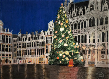 Sapin sur la grand place. Sur le site d’ARTactif