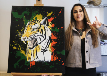 Œuvre contemporaine nommée « Mister tiger », Réalisée par CASSANDRA GOUNA