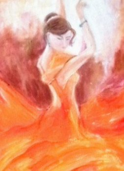 Œuvre contemporaine nommée « La danseuse de flamenco », Réalisée par SEREN