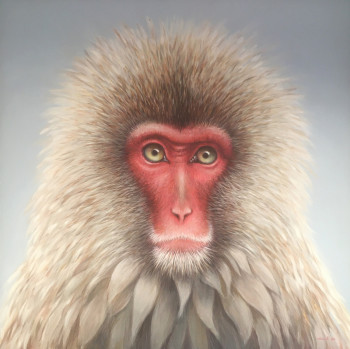 Œuvre contemporaine nommée « Snow Monkey III », Réalisée par DIDIER VALLé