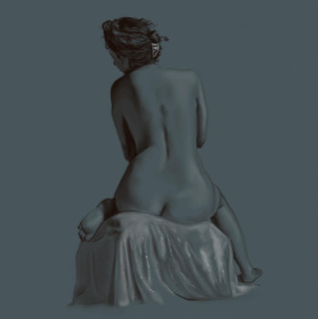 Œuvre contemporaine nommée « Nude in the dark », Réalisée par IDEZEL