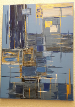 Œuvre contemporaine nommée « Blue sea », Réalisée par HV