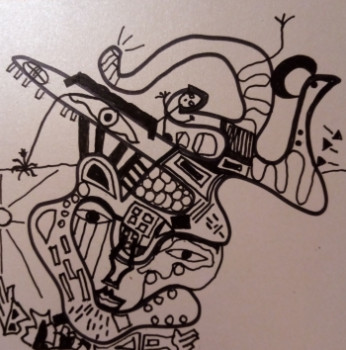 Œuvre contemporaine nommée « THE LEZARD KING », Réalisée par JULIAN.P