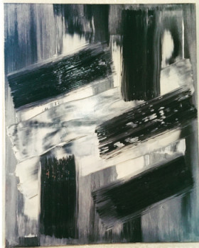 Œuvre contemporaine nommée « Winter stripe », Réalisée par NED MARLAU