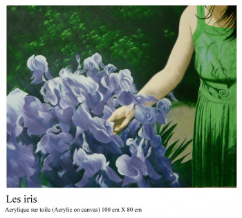Œuvre contemporaine nommée « Les iris », Réalisée par FISH