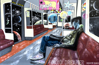Œuvre contemporaine nommée « TOKYO DREAMER », Réalisée par RAULT REMY