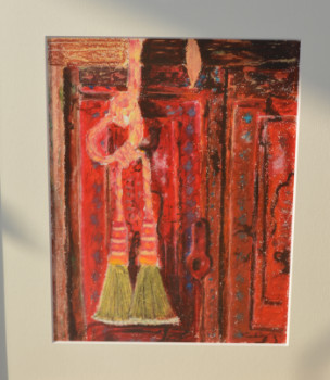 Œuvre contemporaine nommée « rideaux », Réalisée par CM
