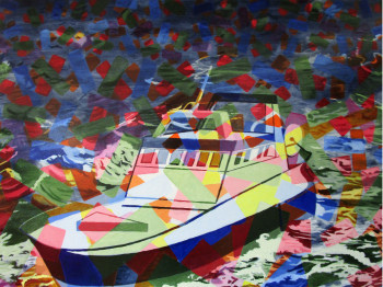 Œuvre contemporaine nommée « Chalutier », Réalisée par STINCKWICH