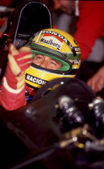 Œuvre contemporaine nommée « Je t'ai à l'œil, semble me dire Ayrton Senna », Réalisée par DOMINIQUE LEROY