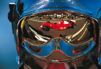 Œuvre contemporaine nommée « Rubens Barrichello. Ferrari. F1 », Réalisée par DOMINIQUE LEROY