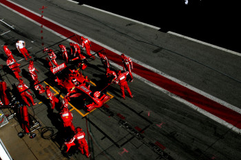 Œuvre contemporaine nommée « Kimi Raikkonen. Ferrari. », Réalisée par DOMINIQUE LEROY