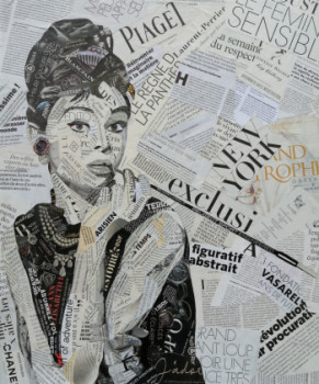 Œuvre contemporaine nommée « Audrey Hepburn », Réalisée par POLUK'S