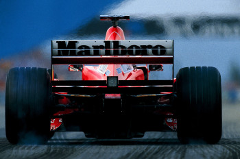Œuvre contemporaine nommée « Michael Schumacher. Ferrari 3 », Réalisée par DOMINIQUE LEROY