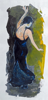 Œuvre contemporaine nommée « Danseuse de flamenco », Réalisée par MICHEL HAMELIN