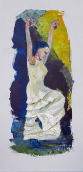 Œuvre contemporaine nommée « Danseuse de flamenco 2 », Réalisée par MICHEL HAMELIN
