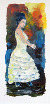 Œuvre contemporaine nommée « {"fr":"Danseuse de flamenco 3","en":"Danseuse de flamenco 3"} », Réalisée par MICHEL HAMELIN