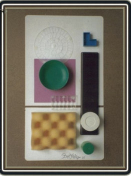Œuvre contemporaine nommée « Structure verticale 1 - 1988 », Réalisée par JEAN PIERRE  BERTAINA