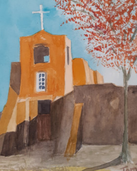 Œuvre contemporaine nommée « San Miguel de Santa Fé », Réalisée par TOM P.