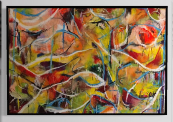 Œuvre contemporaine nommée « Abstract sunset », Réalisée par CAROLINE JAYON