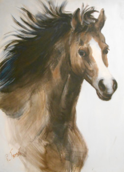 Œuvre contemporaine nommée « Le cheval insouciant », Réalisée par PHILIPPE JAMIN