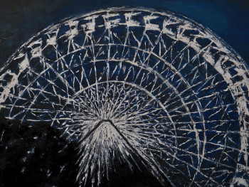 Œuvre contemporaine nommée « la grande roue de Nancy », Réalisée par BRIGITTE PERNOT
