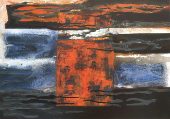 Œuvre contemporaine nommée « Incendie », Réalisée par ISABELLE LANGLOIS
