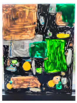Œuvre contemporaine nommée « Peinture acrylique 4942 », Réalisée par LUCIE PATRON