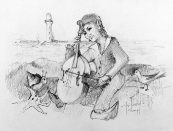 Œuvre contemporaine nommée « Concert pour étaoile de mer et bigorneau », Réalisée par MICHEL HAMELIN