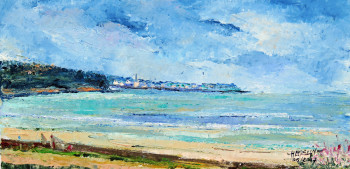 Œuvre contemporaine nommée « Douarnenez vu du Rhys », Réalisée par MICHEL HAMELIN