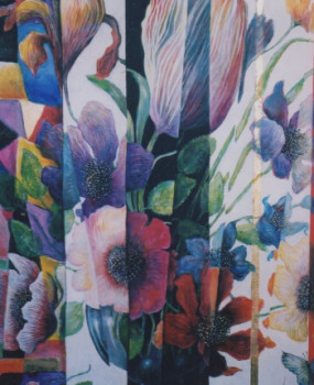 Œuvre contemporaine nommée « Bouquet », Réalisée par CLAUDE JOUAN