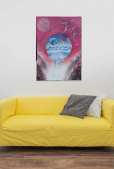 Œuvre contemporaine nommée « New World !! », Réalisée par PACHT0UNE