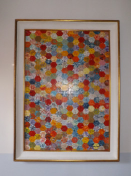 Œuvre contemporaine nommée « mosaic patchwork », Réalisée par PIERRE JOSEPH