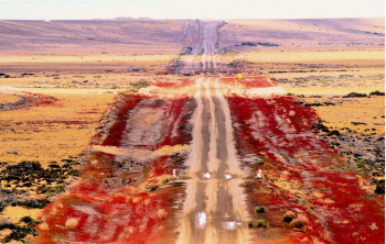 Œuvre contemporaine nommée « Route d’Ushuaïa Patagonie. », Réalisée par DOMINIQUE LEROY