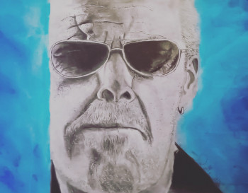 Œuvre contemporaine nommée « Ron Perlman », Réalisée par JUIN